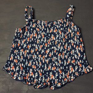 Torrid Ruched Floral Crop Top